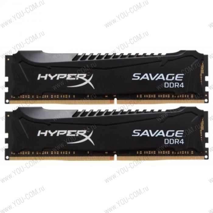 Kingston HyperX DDR-IV  16GB (PC4-22400) 2800MHz Kit (2 x 8Gb) Savage Black Series CL14 Intel XMP