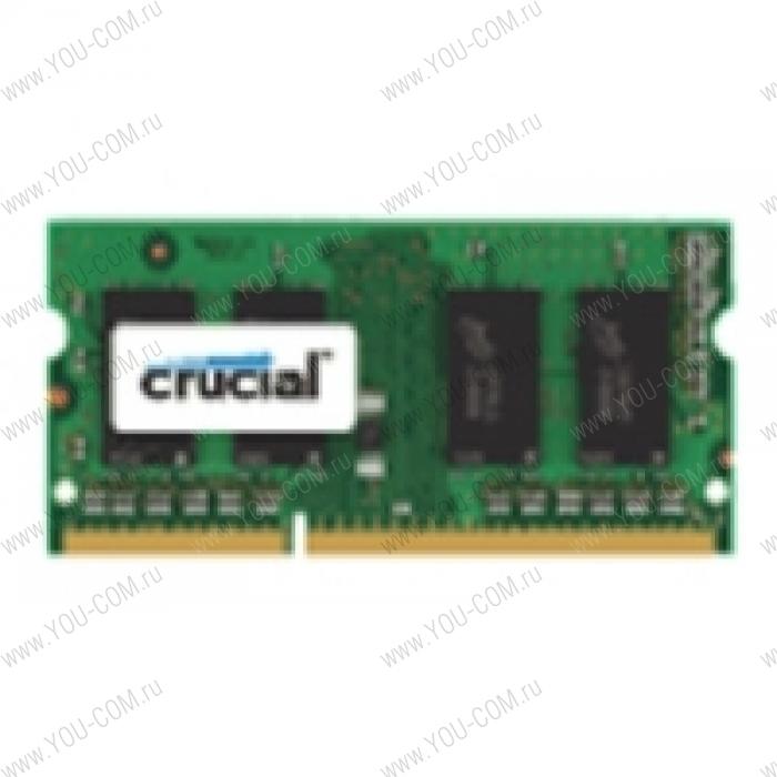 Crucial by Micron  DDR3L   4GB 1600MHz SODIMM (PC3-12800) CL11 1.35 (Retail) Single Ranked