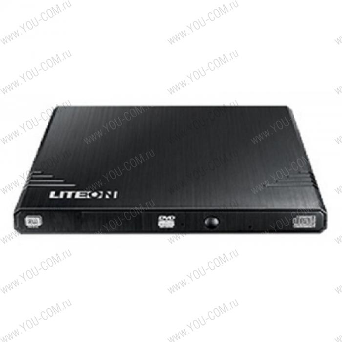 Привод DVD±R/RW Lite-On eBAU108-01 < <USB2.0>  Black Slim External RTL>