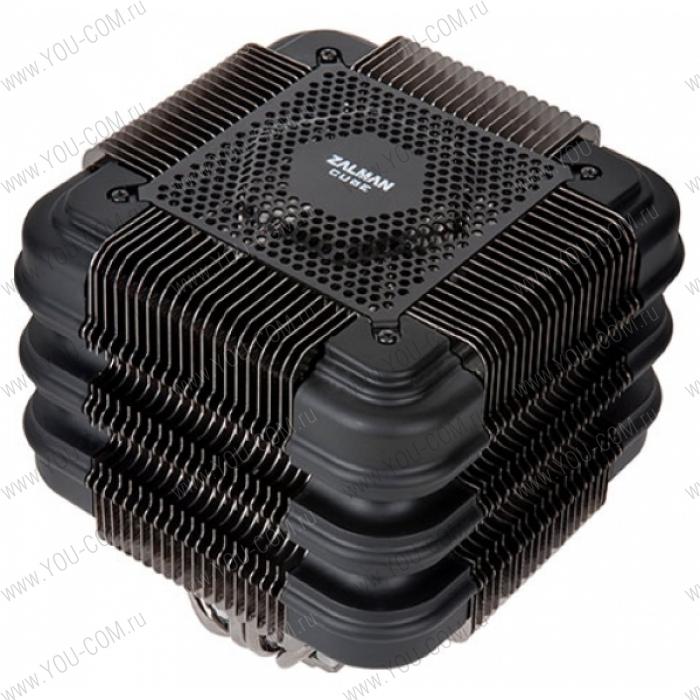 Кулер Zalman FX100 retail <для Socket FM2/AM2+/AM2/ AM3+/AM3/FM1/, Socket 775/1156/1366/1155/2011, без вентилятора, размеры:  материал: медь и Al, 10 тепловых трубок, 92 мм вент. (опция), ZM-STG2M