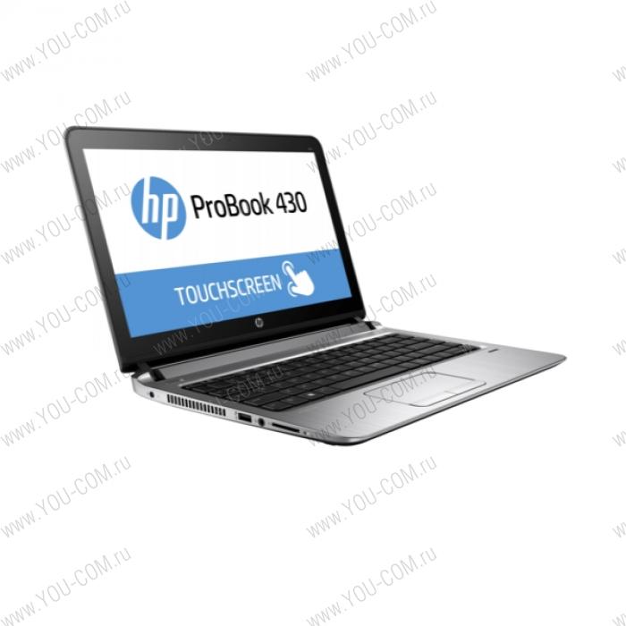 Ноутбук без сумки HP ProBook 430 G3 Core i7-6500U 2.5GHz,13.3" HD (1366x768) AG,8Gb DDR4(1),500Gb 5400,40Wh LL,FPR,1.5kg,1y,Silver,Win7Pro+Win10Pro