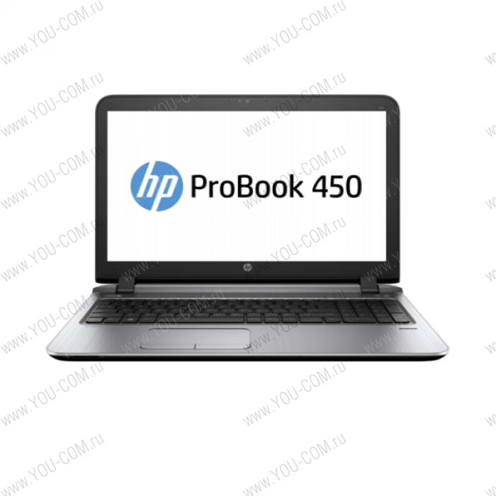 Ноутбук без сумки HP ProBook 450 G3 Core i7-6500U 2.5GHz,15.6" FHD (1920x1080) AG,AMD Radeon R7 M340 2Gb,8Gb DDR4(1),256Gb SSD,DVDRW,44Wh,FPR,2.2kg,1y,Silver,Win7Pro+Win10Pro