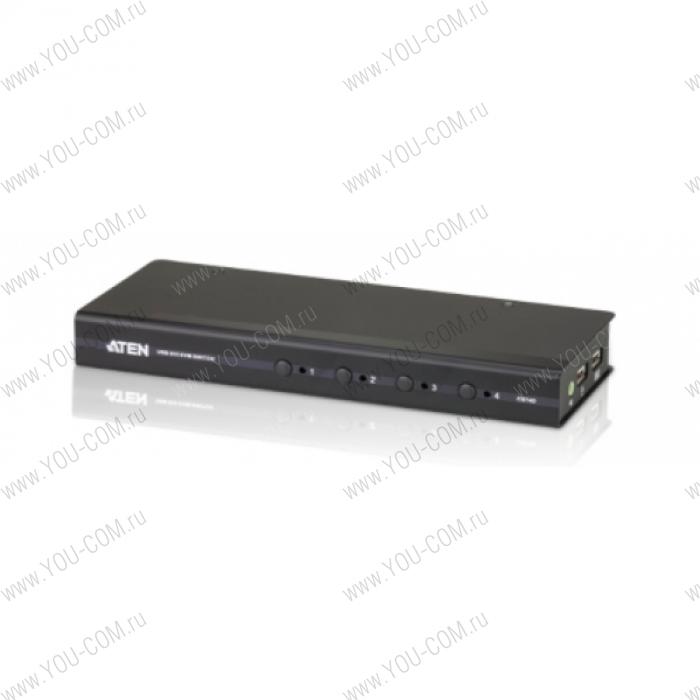 Aten 4 PORT USB DVI KVM SWITCH W/EU ADP.