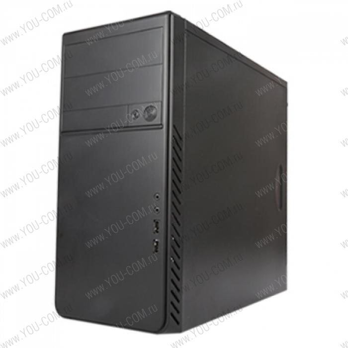 Корпус MiniTower Powerman ES861 Black PM-400ATX 2*USB 2.0,HD,Audio mATX