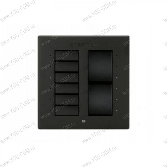 Crestron [P-CBI-WIRED-B-T] проводной выключатель, цвет черный, матовый