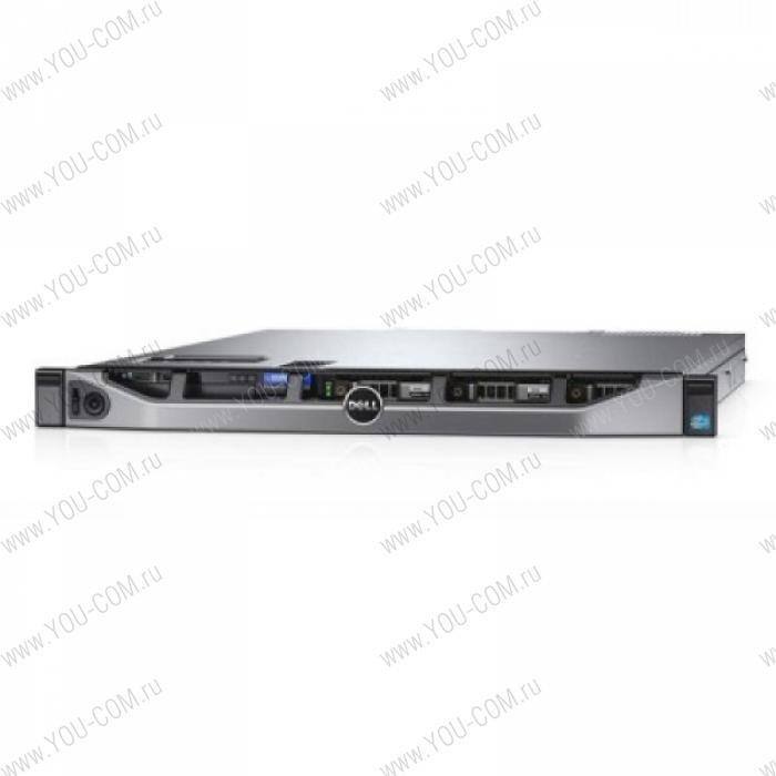 Шасси серверное Dell PowerEdge R430 1U no CPUv4(2)/ no HS/ no memory(8+4)/ no controller/ no HDD UpTo(4)LFF/ DVDRW/ iDRAC8 Ent/ 4xGE/ no RPS(2up)/ Bezel/ Sliding Rails/ no ARM/ noFAN for 2nd CPU/3YBWNBD