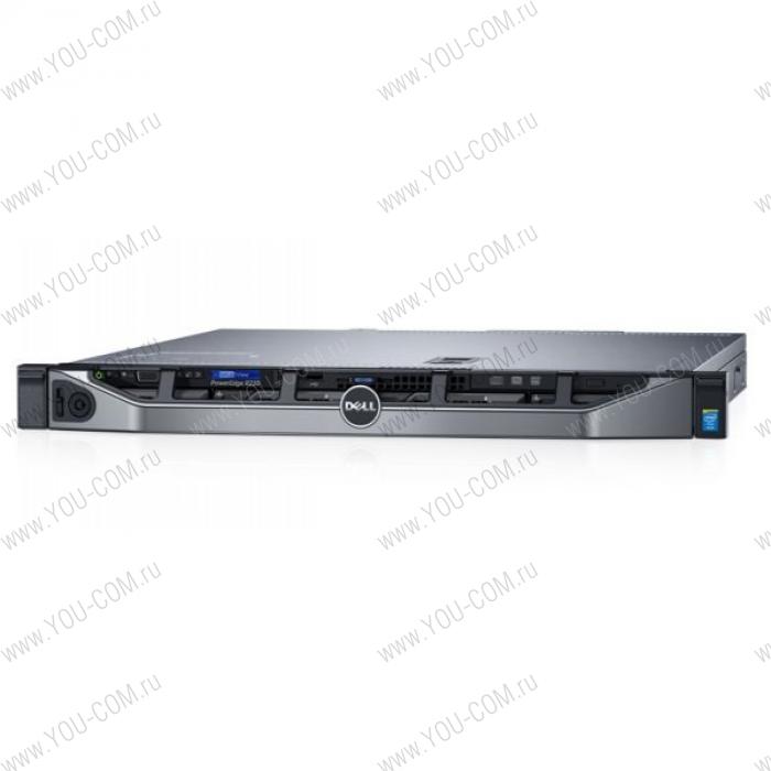 Dell PowerEdge R230 1U/ E3-1220v5 3,0Ghz/ 1x8Gb UDIMM(2133)/ H330/ 1x1Tb SATA 7.2K LFF Cabled/ UpTo(4)LFF Cabled/ noDVD/ iDRAC8 Exp/ 2xGE/ PS250W(cable)/ Bezel/StaticRails/no ARM/PCI:1xF+1xL/ 3YBWNBD