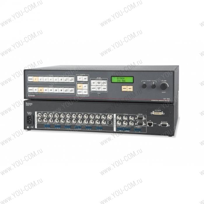 Бесшовный коммутатор 6х1 Extron ISS 506 DI/DVI [60-742-12] композитных, S-video, компонентных, RGBHV, HDTV и стерео аудио сигналов, SDI/HD-SDI вход и DVI-D выход, Auto-Image™, PiP, ввод титров, управление по RS-232 / RS-422, IP Link® Ethernet.