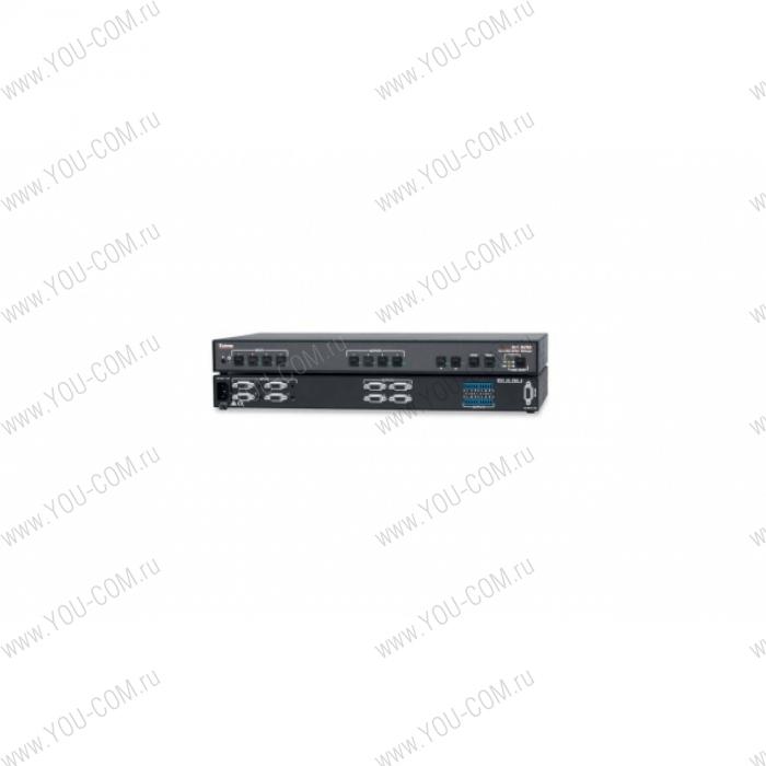 Матричный коммутатор 4x4 Extron MVX 44 VGA A [60-635-21] сигналов VGA и Stereo Audio, совместим с RGBHV, RGBS, RGsB и HDTV компонентным видео, управление по RS-232 и RS-422.