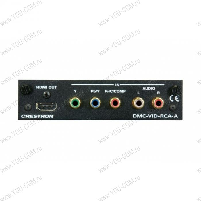 Плата входа Crestron [DMC-VID-RCA-A] RCA аналог. аудио и видео