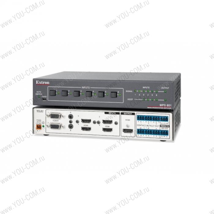 Коммутатор [60-1377-01] Extron MPS 601 6-Input Switcher  