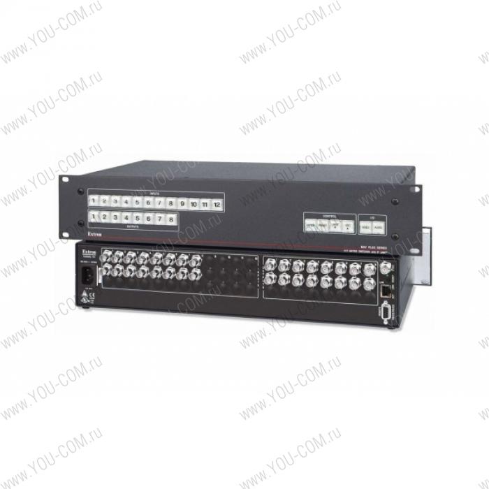 Матричный коммутатор 8x8 Extron MAV Plus 88 SV [60-658FZ] сигнала S-Video (разъемы BNC(F)), мониторинг и управление по IP Link® Ethernet, RS-232 и RS-422, высота 2U, 150 МГц.
