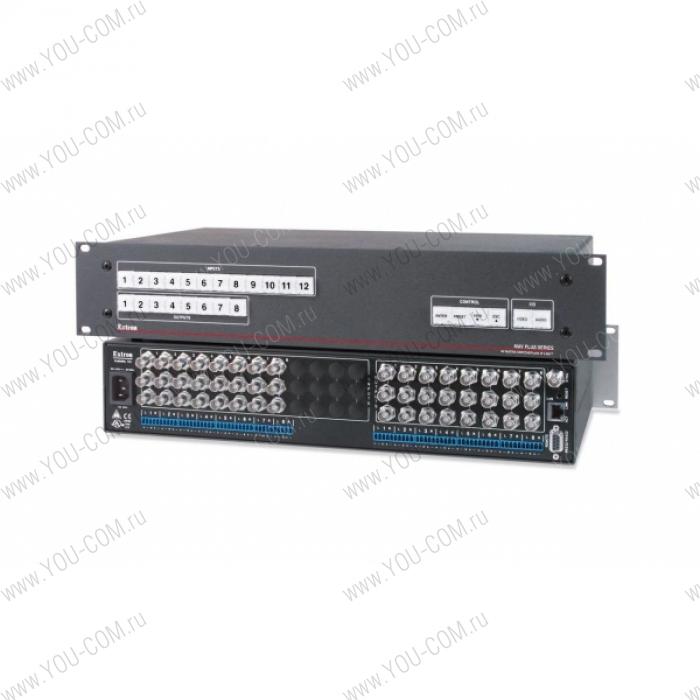 Матричный коммутатор [60-658GX] Extron MAV Plus 88 HDA компонентного видео сигнала (разъемы BNC(F)) и стерео аудио (5-конт клеммные блоки), мониторинг и управление по IP Link® Ethernet, RS-232 и RS-422, высота 2U, 150 МГц.