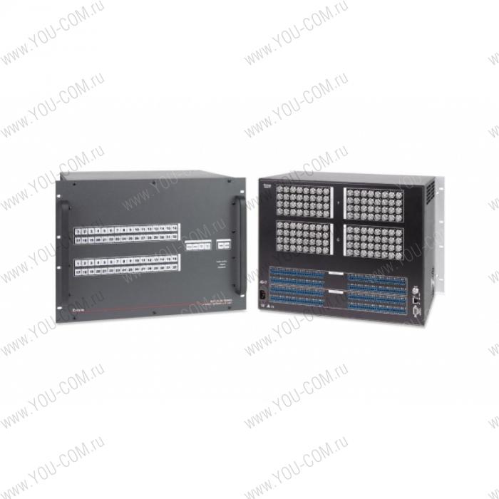 Матричный коммутатор 32x32 Extron MAV Plus 3232 SVA [60-473-21] сигнала S-Video (разъемы BNC(F)) и стерео аудио (5-конт клеммные блоки), мониторинг и управление по IP Link® Ethernet, RS-232 и RS-422, высота 8U, 150 МГц.