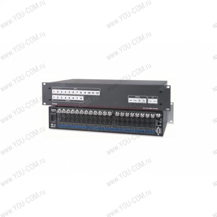 Матричный коммутатор 12x8 Extron MAV Plus 128 AV [60-658KV] композитного видео и стерео аудио сигналов, мониторинг и управление по IP Link® Ethernet, RS-232 и RS-422, высота 2U, 150 МГц.