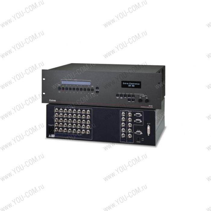 Матричный коммутатор 8х2 Extron ISM 482 [60-425-01] видео и аудио сигналов со встроенными масштабаторами, 40 выходных разрешений, система DMI™, генератор тестовых таблиц, управление по IP Link® Ethernet и RS-232, высота 3U.