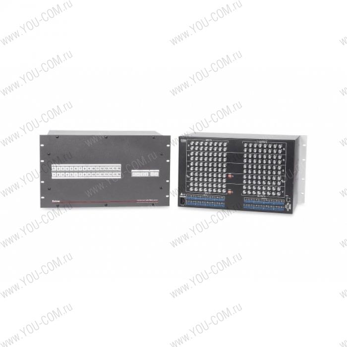 Матричный коммутатор 16x16 Extron CrossPoint Ultra 1616 HVA [60-332-21] сигналов RGBHV и стерео аудио, ультраширокополосный с технологией ADSP™, управление по IP Link® Ethernet, RS-232 и RS-422, высота 6U, 525 МГц.