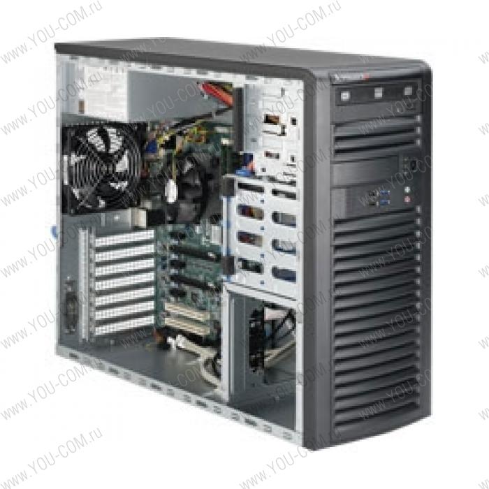 Supermicro SuperWorkstation Mid-Tower 5039A-iL CPU(1) E3-1200v5/ noHS/ no memory(4)/ on board RAID 0/1/5/10/ internalHDD(4)LFF/ 2xGE/ 6xFH/ 1x500W Gold/ no Backplane