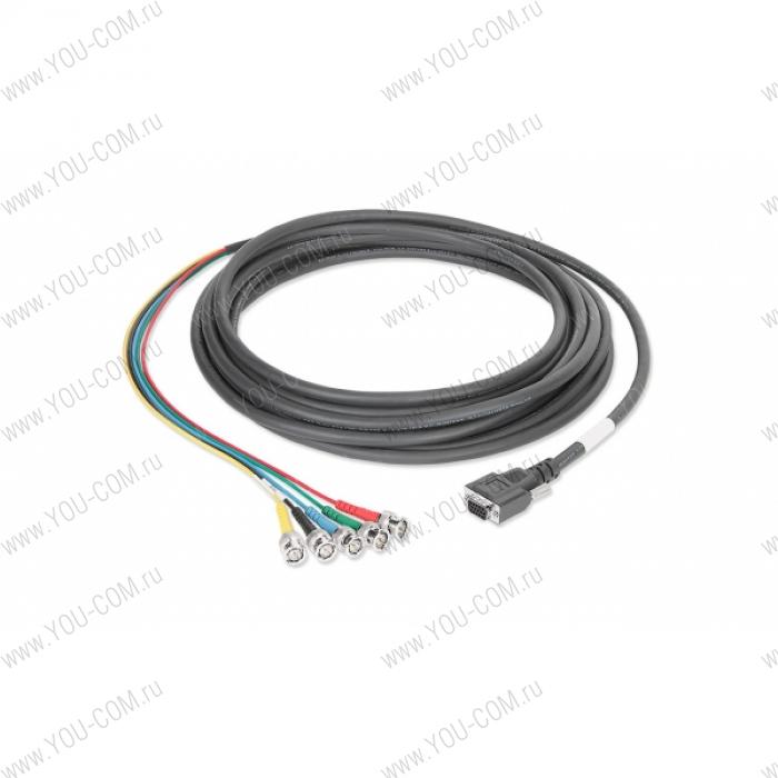 Кабель Extron SYF BNCM/6 мини кабель видео высокого разрешения с 15-ти контактным HD - BNC-F коннекторами, 1,8 м