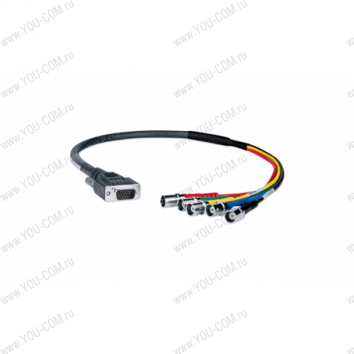Кабель [26-493-01] Extron SY VGAM-RGBHVF (Pigtail) (2/ VGA на 5-BNC кабельный адаптер, M - F, 60 см 