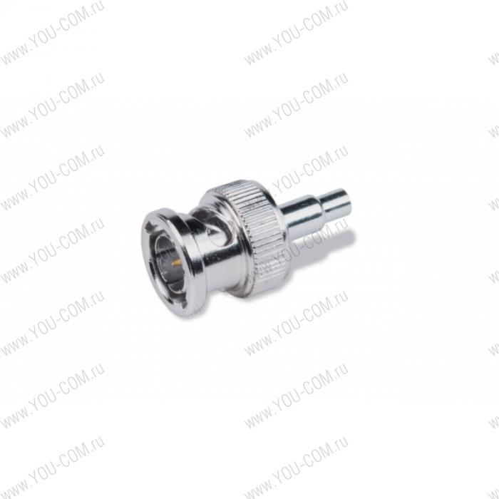 Разъем [100-335-01] Extron BNC Male MHR Crimp Connectors/ обжимные BNC M-типа, 75 Ohm, для кабеля MHR (100 шт упаковка). 