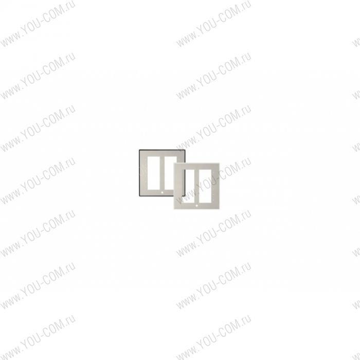 Накладка декоративная Crestron [C2NI/INETI-FPB-T-S/STEEL] + наб из 4 больш и 6 сред разм кноп. Мал кноп необх отдельно заказ у поставщ, пос-ся бесплатно, набор состоит из: 1 сред разм кнопка + 4 мал, соед между собой, неделимые, цвет черн металл