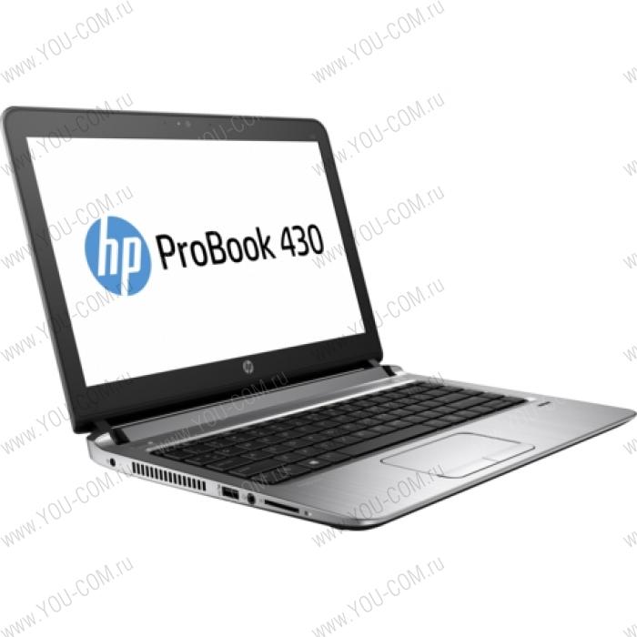Ноутбук без сумки HP Probook 430 G3 Core i3-6100U 2.3GHz,13.3" HD LED AG Cam,4GB DDR4(1),128GB SSD,WiFi,BT,4C,FPR,1,5kg,1y,Win7Pro(64)+Win10Pro(64).