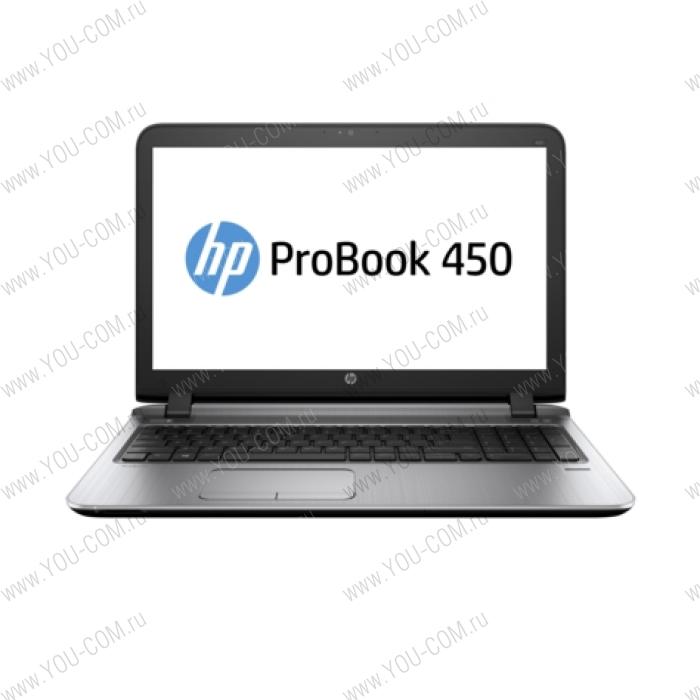 Ноутбук без сумки HP ProBook 450 G3 Core i7-6500U 2.5GHz,15.6" HD LED AG Cam,8GB DDR4(1),1TB 5.4krpm,DVDRW,ATI.R7 M340 2Gb,WiFi,BT,4C,FPR,2.2kg,1y,Dos