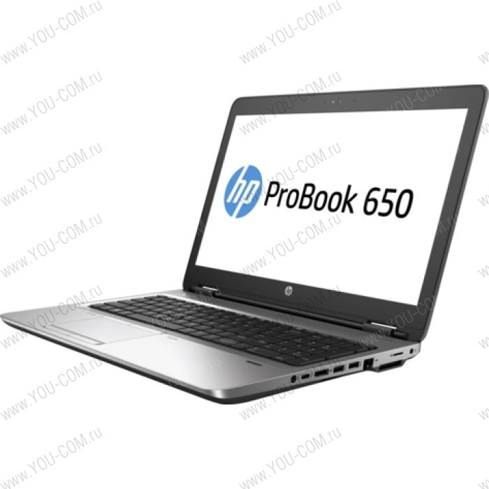 Ноутбук без сумки HP ProBook 650 G2 Core i5-6200U 2.3GHz,15.6" HD (1366x768) AG,4Gb DDR4(1),500Gb 7200,DVDRW,48Wh LL,FPR,COM-port,2.5kg,1y,Dark,Win7Pro+Win10Pro