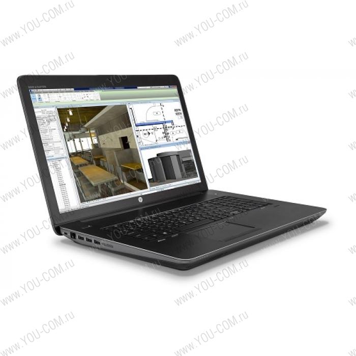 Ноутбук без сумки HP ZBook 17 G3 Core i7-6700HQ 2.6GHz,17.3" HD+ (1600x900) AG,nVidia Quadro M1000M 2Gb GDDR5,8Gb DDR4(2),500Gb 7200,96Wh LL,FPR,3kg,3y,Black,Win7Pro+Win10Pro
