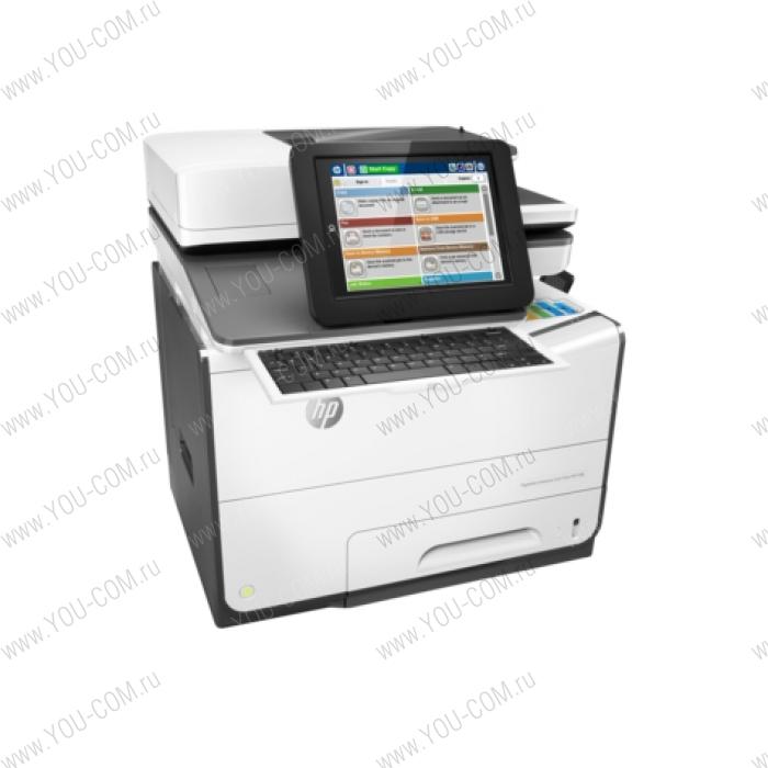 HP PageWide Enterprise Color Flow MPF 586z (p/c/s/f,A4,600dpi,50 (up to 75)ppm,Duplex,2trays 50+500,ADF100,2 Gb, HDD,enhanced Scanner,  keyboard, USB2.0/GigEth/2 ext. USB,1y war, repl. B5L06A)