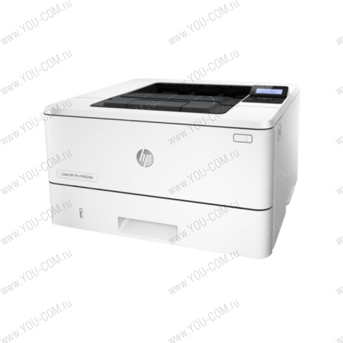 Принтер HP LaserJet Pro M402dne (A4, 1200dpi, 38ppm, 256Mb, 2tray 100+250, Duplex, USB2.0/GigEth, PS3 em., ePrint, AirPrint, 1y warr, cartridge 3100, repl. CF399A)