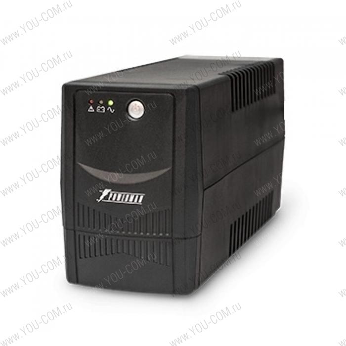 Источник бесперебойного питания Powerman UPS BackProPlus 600VA/360W, AVR+interface+soft+int, Out: 2xShuko, Black*BackProPlus600