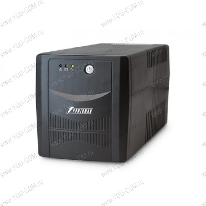 ИБП Powerman UPS Back Pro 1000VA/600W, AVR, Out: 4xShuko, Black