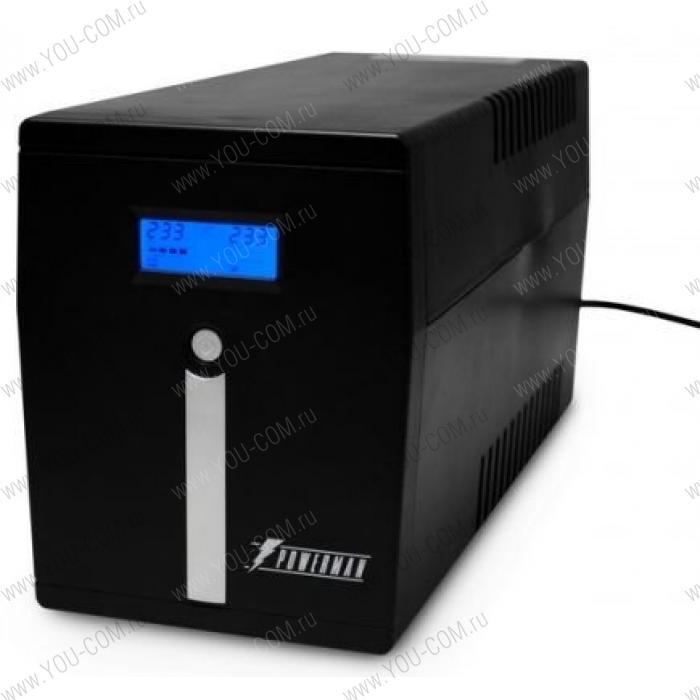 Источник бесперебойного питания Powerman  UPS Smart Sine 2000VA/1400W, 220V, Line-Interactive, LCD, Tower, Out: 4xShuko, Black*SmartSine2000