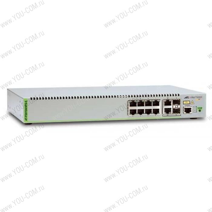 Коммутатор Allied telesis 8 Port PoE+ Managed Compact Fast Ethernet Switch. Single AC Power Supply - Extended Temp Range