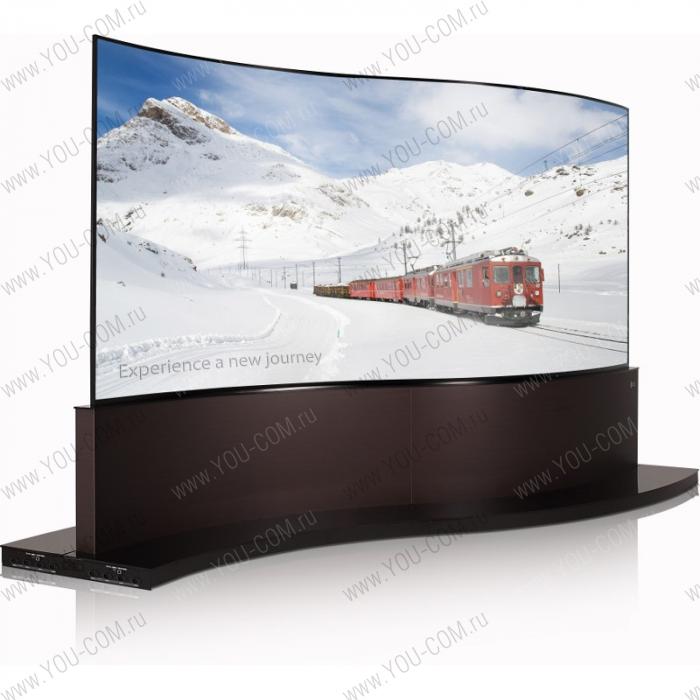 Видеостена OLED из трех модулей LG 65EE5C-3 3840х2160,450кд/м2, изогнутая, двухсторонняя