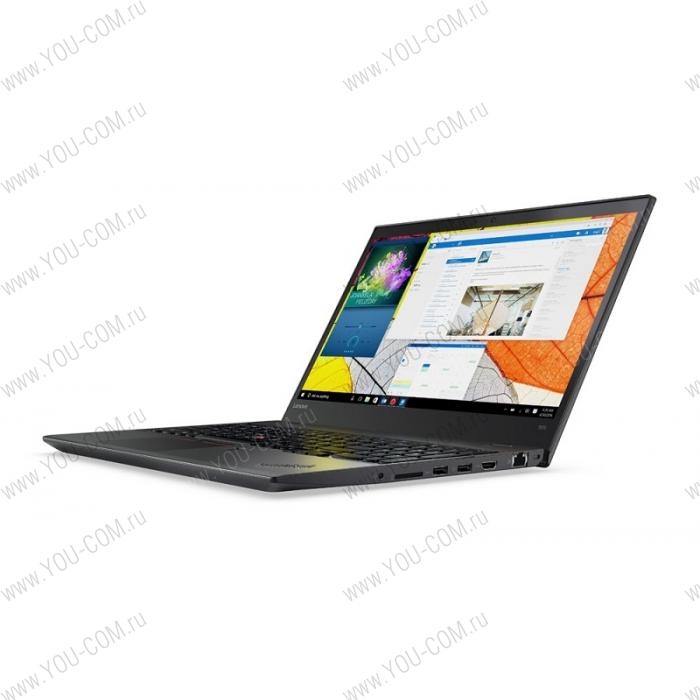 Ноутбук Lenovo ThinkPad T570 15.6" FHD (1920x1080) IPS, i5-7200U(2,5GHz), 8GB DDR4, 1TB/5400, intel HD 620, No ODD, WWAN ready, WiFi, BT, TPM, FPR+SCR, Camera, 4+3Cell, Win10Pro, 2kg, 3y.OS