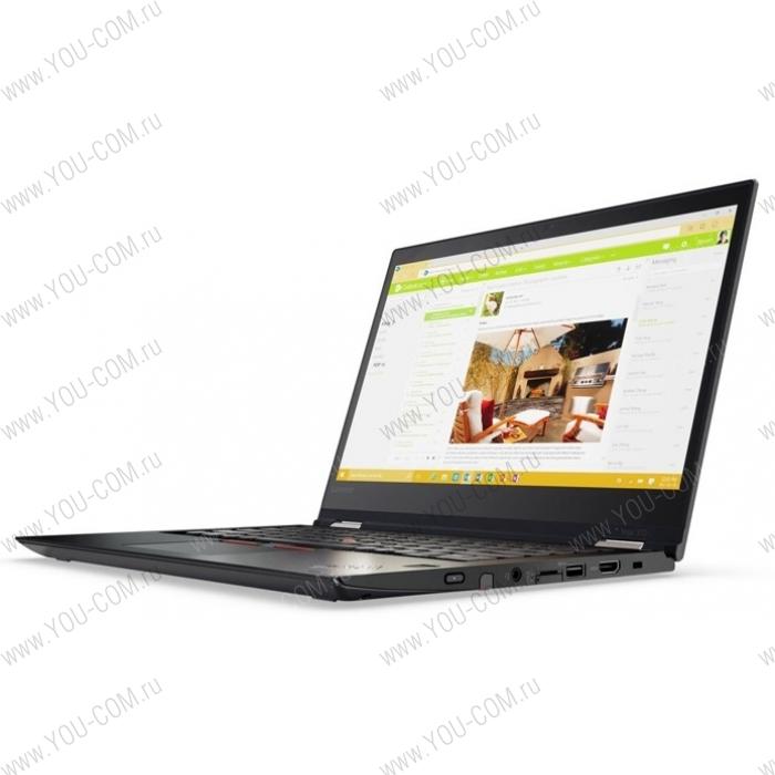 Ноутбук Lenovo ThinkPad YOGA 370 13,3" TOUCH FHD (1920x1080) IPS, i5-7200U (2,5 GHz), 8GB DDR4, 256Gb SSD, intel HD 620, NoODD, WWANnone, WiFi, BT, FPR, PEN, 4cell, Win 10 PRO, 1.37Kg, Black, 1y.CI