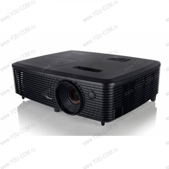 Проектор Optoma S331 DLP, 3D Ready, SVGA (800*600), 3200 ANSI Lm, 22000:1; TR 1.94 - 2.16:1; 10000ч / 8000ч/5000 (Education /Eco/bright);+/- 40 vertical; HDMI (1.4a 3D support)x2 + MHL;Audio Out 3.5mm;USB-A Power (5V-1A);2W;29/30dB;2.17kg (95.71P02GC0E)