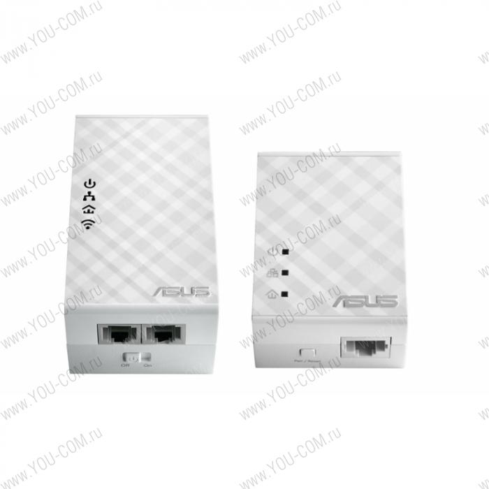 Powerline адаптер ASUS PL-N12 HomePlug, AV500, со встроенным модулем Wi- Fi 