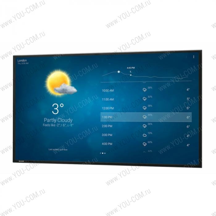 Профессиональная LED панель Sharp PN-Q701E ( Диагональ 70", Яркость 300 Кд\м2, Контрастность 5000 к 1, ЖК,Режим работы 16/7)