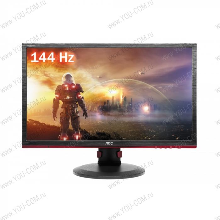 Монитор 24" AOC Gaming G2460PF 1920x1080144Hz TN LED 16:9 1ms D-Sub DVI HDMI DP 4*USB2.0 80M:1 170/160 350cd HAS Pivot Swivel Tilt  Black-Red