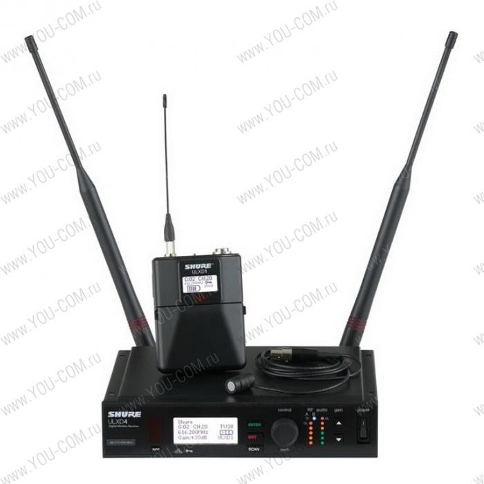 Цифровая радиосистема с портативным передатчиком и петличным микрофоном Shure ULXD14E / 85