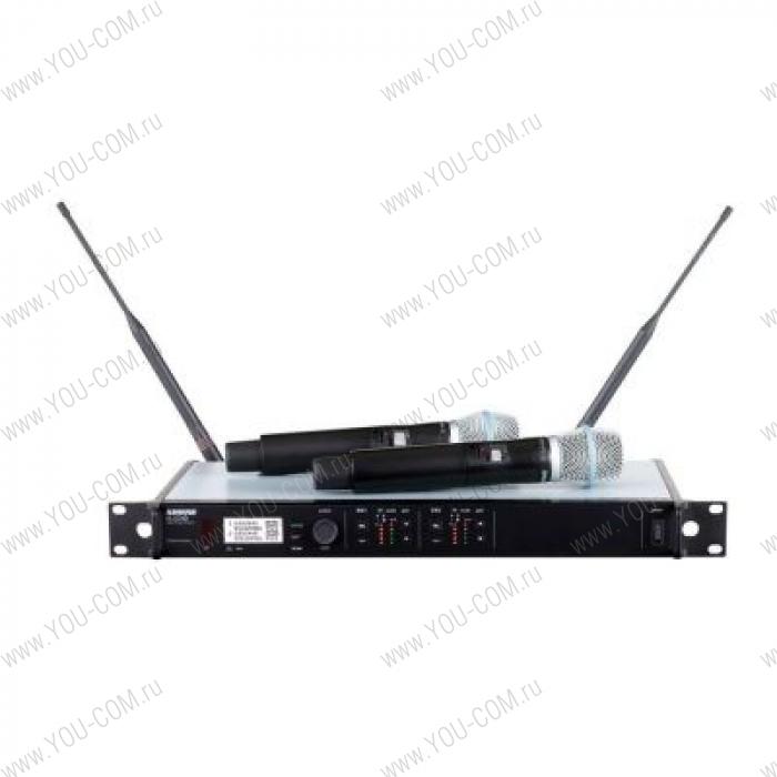 Двухканальная цифровая радиосистема с ручными передатчиками Shure ULXD24DE / B87C