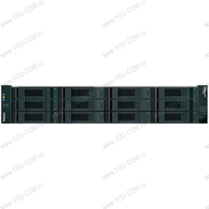 Система хранения данных Lenovo TS TCh DS2200 SFF FC/iSCSI Dual Contr. 2U,Cache 16GB,noHDD 2,5"(upto24),Ports/contr.:1x1GbE,1x12GB SAS x4 expansion(HD 8644),1xSerial Console,2xSFF/SFP+ (w/0 transivers),2x580Wp/s(upto2)