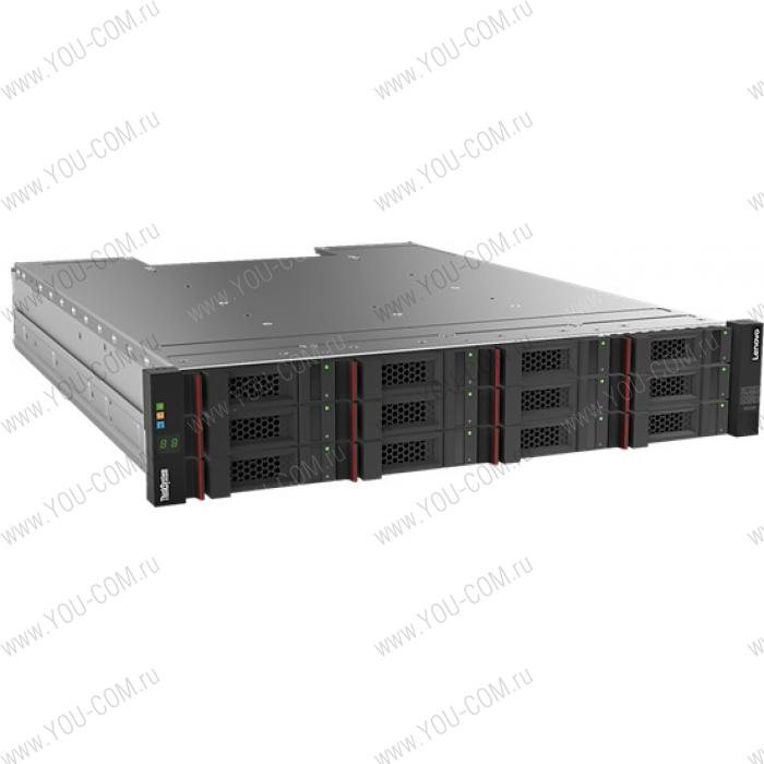 Полка расширения Lenovo TS TCh DS Series LFF Exp Unit Rack 2U,noHDD SAS 3,5" (up to 12),Ports per controller:3x12GB SAS x4 ports(HDD SFF-8644),2x1.5m 10A/100-250V C13 to C14 Rack Power Cables,2x580W p/s (upto2)