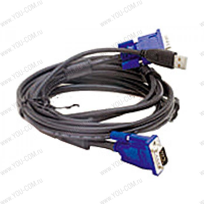 Набор кабелей D-Link DKVM-CU, Cable for KVM Products, 2 in 1 USB KVM Cable, 1.8m (6ft)