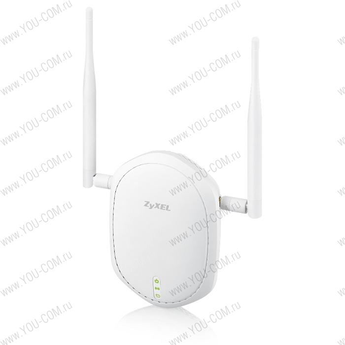 Zyxel NWA1100-NH High Power PoE AP Точка доступа Wi-Fi 802.11b/g/n 2,4 ГГц, 300Мбит/с; повышенного радиуса действия с внешними съёмными антеннами, поддержкой режимов репитера и беспроводного клиента