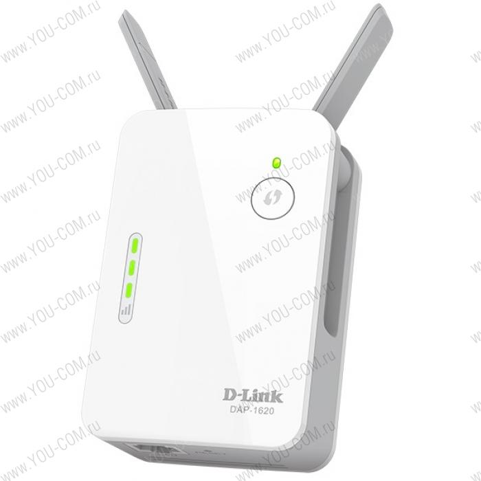 Точка доступа D-Link DAP-1620/RU/A2A, Wireless AC1200 Dual-band Access Point.802.11a/b/g/n, 802.11ac support , 2.4 and 5 GHz band (concurrent), Up to 300 Mbps for 802.11N and up to 866 Mbps for 802.11ac wireless c
